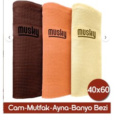 Musky Microfiber Bez 3 Lü Paket 40CMX60CM Sihirli Kahverengi