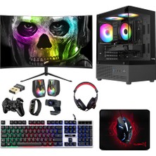 Turbox TX9494 Ryzen 5 5500 16GB Ddr4 512GB SSD 4gb RX560 23.8 Curved Monitör Masaüstü Oyun Oem Paket