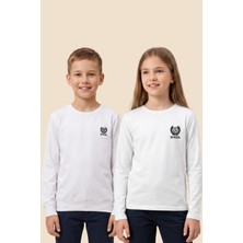 Crassi Kız ve Erkek Çocuk Okulluk Sweat Penye Uzun Kollu Dirsek Yamalı Likralı
