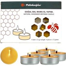 Brf Store Veltrolab Petekoğlu (6 Adet) Tealight Mum Doğal Petek Balmumu Mum Standart Boy