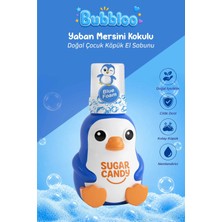 Sugar Candy Yaban Mersini Kokulu Doğal Vegan Çocuk Köpük El Sabunu Bubbloo 350 ml Paraben Içermeyen Mavi Köpük