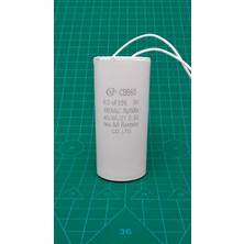 Tech CBB60 6,5uf 400V ~ 450V Plastik 2 Kablolu Daimi Kondansatör 35X64MM
