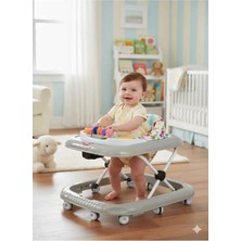 St. Morritz Mama Tablalı Bebek Yürüteci Müzikli ve Işıklı 10 Teker Yürüteç