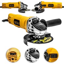 St. Morritz Kimmer Plus 2000 W Devirli Sjs Çift Metal Şanzuman Avuç Içi Taşlama Makinesi 125 mm Jetta-Dvrli