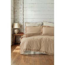 Cotton Box Maison Çift Kişilik Nevresim Takımı Lova Karamel-Bej