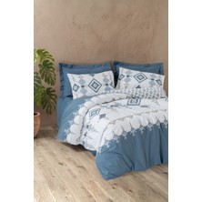 Cotton Box Bohem Tek Kişilik Nevresim Takımı Talora Indigo