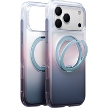 Torras Apple iPhone 18 Pro / 17 Pro Uyumlu O3 Air Gradient Standlı Magsafe Kapak - Sierra Dusk