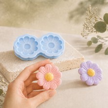 Luce Mondo Craft Silikon Kalıp Çiçek Papatya Kalıbı 2 Li