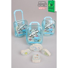 x Dekomus Lisanslı Cinnamoroll Çekçekli Bavul 4'lü Silgi Tek Adet