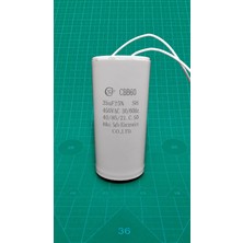 Tech CBB60 35MF 400V ~ 450V Plastik 2 Kablolu Daimi Kondansatör 45X92MM