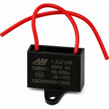 Tech 1,2 Uf 450V Kutupsuz Kablolu Daimi Kondansatör