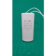 Tech CBB60 18MF 400V ~ 450V Plastik 2 Kablolu Daimi Kondansatör 40X72MM