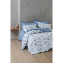 Cotton Box Dual Çift Kişilik Nevresim Takımı Celeste Indigo