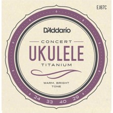 St. Morritz EJ87C Ukulele Tel Seti, Concert, Tıtanıum, Warm Brıght T