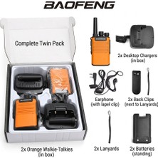 Baofeng BF-V8A Taşınabilir Iki Yönlü Telsiz Uzun Menzilli Fm Uhf 400-470MHZ / Turuncu Renk