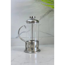 St. Morritz French Press 350 ml | Filtre Kahve ve Bitki Çayı Demliği Çelik & Cam