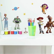 Brf Store Sidelyasell Roommates RMK4008SCS Toy Story 4 Soy ve Yapıştır Duvar Çıkartması, Yeşil, Mavi, Sarı