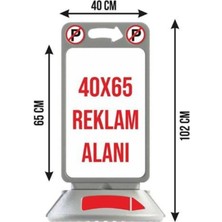 St. Morritz Reklam Park Dubası Çift Taraflı Gri Orta Boy Totem Duba