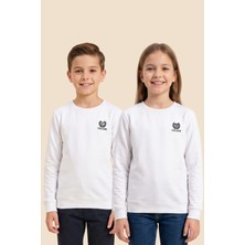Crassi Erkek ve Kız Çocuk Okulluk Sweat Penye Uzun Kollu Dirsek Yamalı Likralı