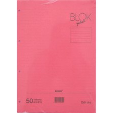 Bayındır Çizgili Klasör Yedeği A4 50 Yaprak Pembe BBN0213
