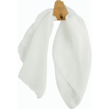 Marsilyan™- Beyaz Şifon Fular 50 cm