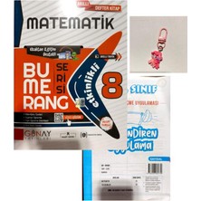 Günay Yayınları Bumerang 8.sınıf Matematik Defter Kitap+Ankara Yayınları Deneme+Çanta Süsü