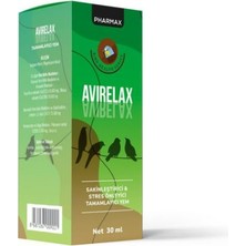 Pharmax Avirelax 30 ml Kuşlar Için Sakinleştirici & Tüy Yolma Önleyici Damla (Muhabbet Kuşu, Papağan)