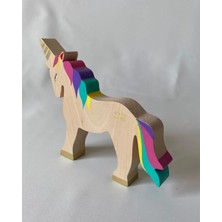 St. Morritz Ahşap Oyuncak Unicorn At Waldorf Unicorn Oyuncak