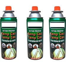 Combat 3 Adet Strong-Steel Bütan Propan Kamp Ocak Gazı Valfli Pürmüz Kartuşu 400 ml