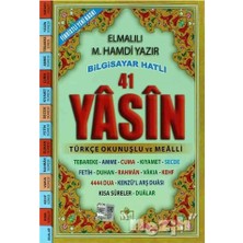 Merve 41 Yasin Türkçe Okunuşlu ve Mealli (Orta Boy YASIN-003)