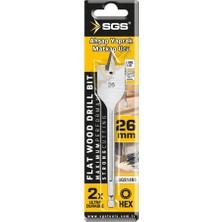 Sgs Ahşap Yaprak Matkap Ucu 26X152 Mm. - 1 Adet