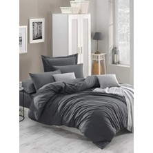 Nivemes Home Nivemeshome Kurşun  Pamuk Çift Kişilik Nevresimtakımı