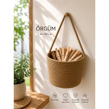 St. Morritz Sepet Mandal Sepeti Dekoratif Çok Amaçlı Organizer 15X15 cm Mandallar Dahil Değildir