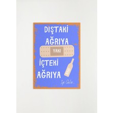 Çılgıntrend Rakı Ahşap Retro Poster  28 x 20