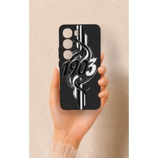 Vip Case Vivo V40 Lite 5g Uyumlu Siyah Beyaz Sarmaşık Desenli Silikon Kılıf