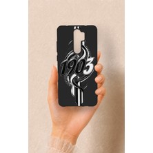Vip Case Redmi Note 8 Pro Uyumlu Siyah Beyaz Sarmaşık Desenli Silikon Kılıf