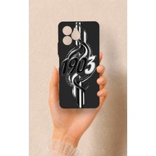 Vip Case Omix X6 Uyumlu Siyah Beyaz Sarmaşık Desenli Silikon Kılıf