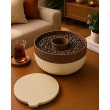 Smug Design 3D Pistachio Pratik Çöp Hazneli Çerezlik Kase