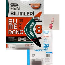 Günay Yayınları Bumerang 8.sınıf Fen Bilimleri Defter Kitap+Ankara Yayınları Deneme+Çanta Süsü