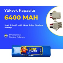 Ümit Maker Uoni S1 6400 Mah 14.4V Robot Süpürge Batarya