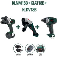KL Pro Klpro KLNM18B + KLAT18B + KLDV18B 18V 2.0AH Üçlü Set