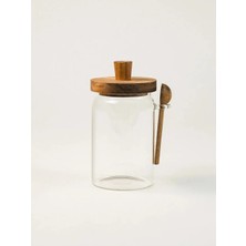 St. Morritz Ridce Akasya Kapaklı Cam Kavanoz (700 Ml)