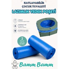 Bamm Bamm Lazımlık Poşeti - Katlanabilir Çocuk Tuvaleti Lazımlık Yedek Poşeti