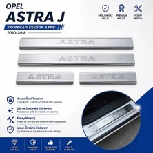 A&G Tuning Opel Astra J Hb Krom Kapı Eşiği Tk 4 Prç Paslanmaz Çelik