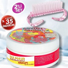 Mixup Sulphur Tırnak Bakım Yağı 56 gr + Tırnak Toz Leke Temizleme Fırçası Tırnak Bakım Seti