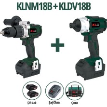 KL Pro Klpro KLNM18B + KLDV18B 18V 2.0AH Ikili Akülü Set