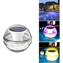 Gaman Güneş Enerjili Solar Top Şeklinde Yüzen Havuz Lambası Beyaz- Sıcak Sarı - Rgb LED Su Geçirmez
