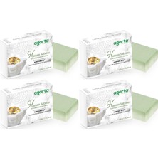 Sh Ticaret El Yapımı Doğal Hamam Sabunu, 150 Gr, 4'lü Set, Yeşil