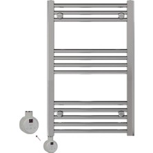 FKN Angora Dijital Termostatlı Elektrikli Krom Havlupan 50 x 70 cm (Sol)