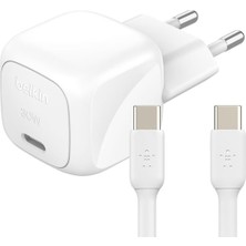 Sh Ticaret Belkin Boostcharge Kompakt Duvar 30 W, Seyahat Dostu Power Delivery Hızlı Şarj, I